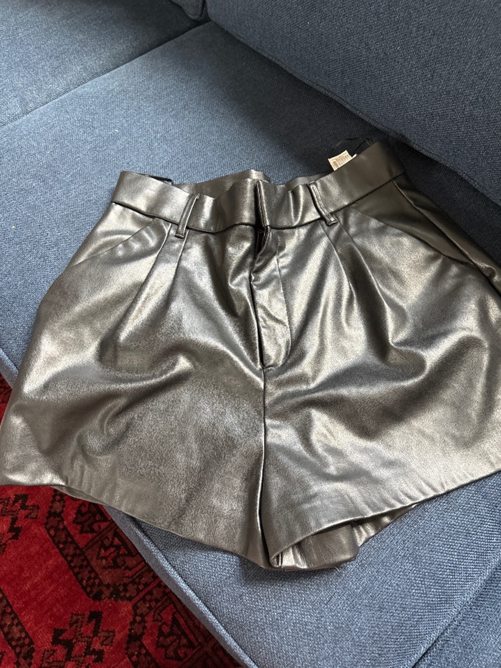 Zara “leather” shorts